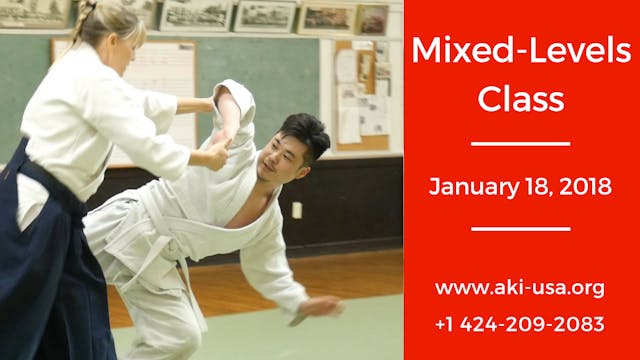 Mixed Levels Class January 18 2018