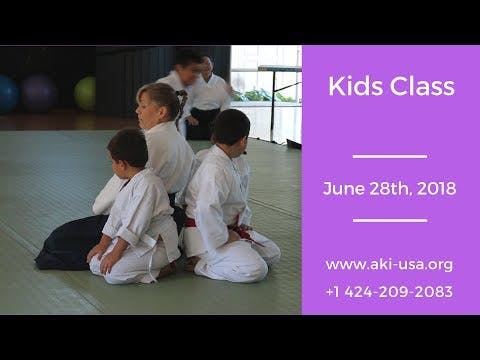 Aikido Kenkyukai Kids Class June 28th...