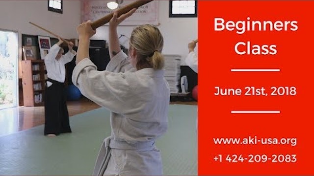 Aikido Kenkyukai Beginners Class June 21st, 2018