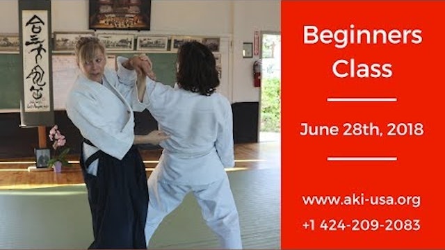Aikido Kenkyukai Beginners Class June 28th, 2018