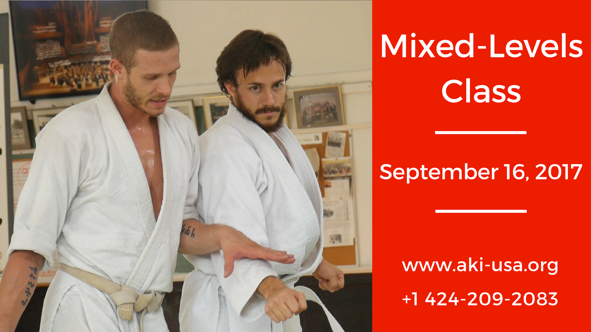 Mixed Levels Class: September 16, 2017