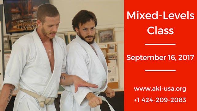 Mixed Levels Class: September 16, 2017