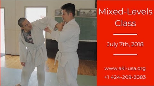 Aikido Kenkyukai Mixed Levels Class July 7th, 2018
