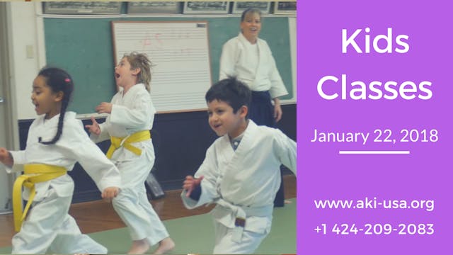 Aikido Kids Class Janurary 22, 2018