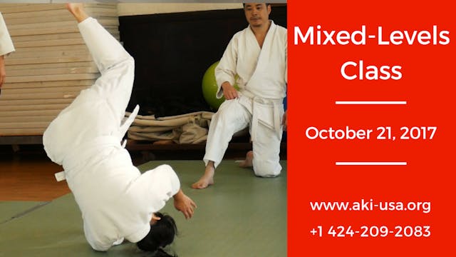 Mixed Levels Class: October 21, 2017
