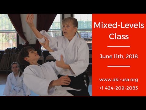 Aikido Kenkyukai Mixed Levels Class June 11th, 2018