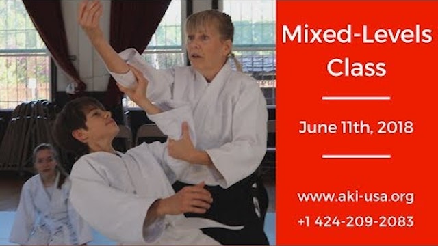 Aikido Kenkyukai Mixed Levels Class June 11th, 2018