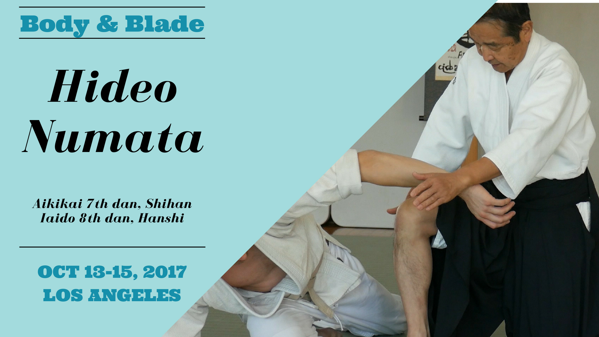 Hideo Numata, Day 1: Body & Blade Seminar