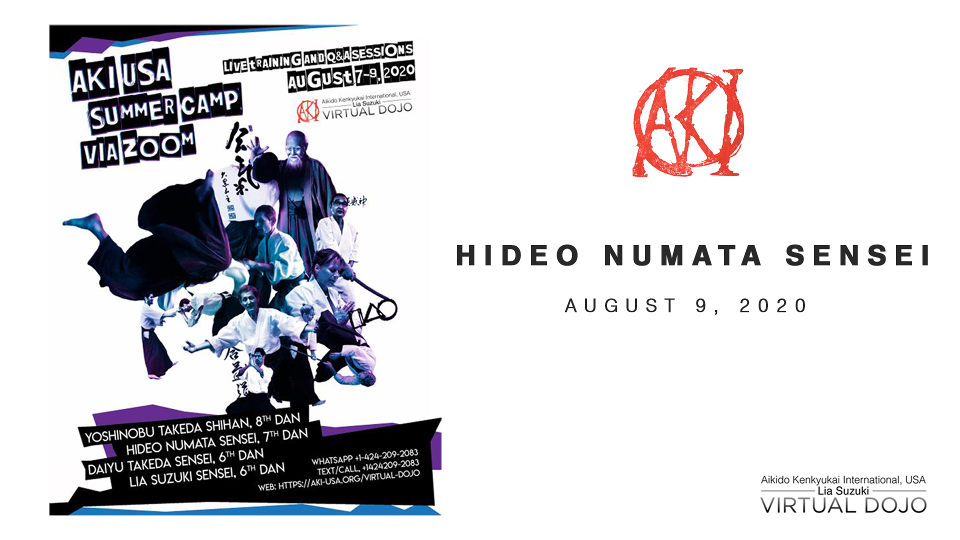 Hideo Numata Sensei - AKI USA Virtual Summer Camp 2020: Session 3