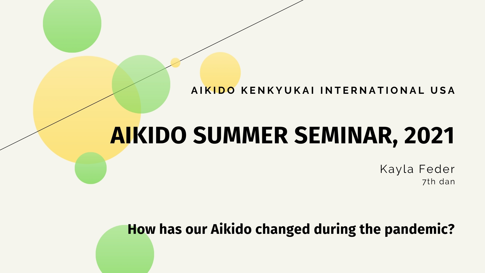 Aikido Summer Seminar 2021 - Q&A: Session 1
