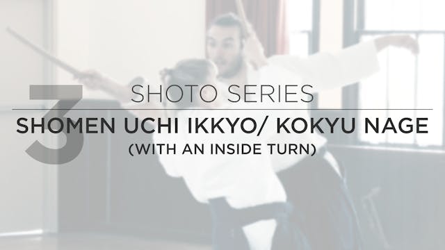 Lia Suzuki Sensei - Shoto Series: 3. Shomen Uchi Ikkyo /Kokyu Nage (Inside Turn)
