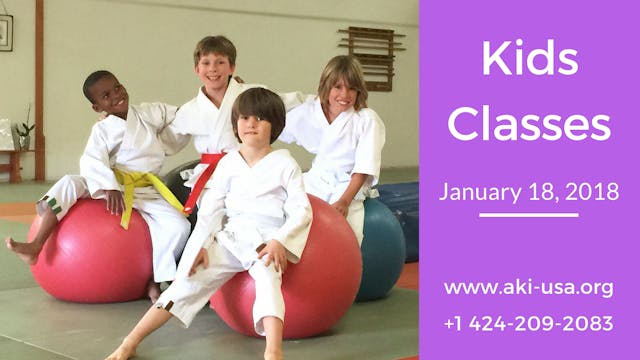 Kids Class January 18, 2018
