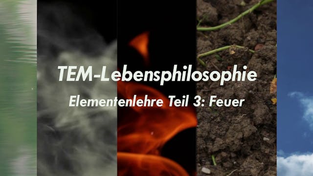 TEM-Lebensphilosophie - Elementenlehre 3: Feuer