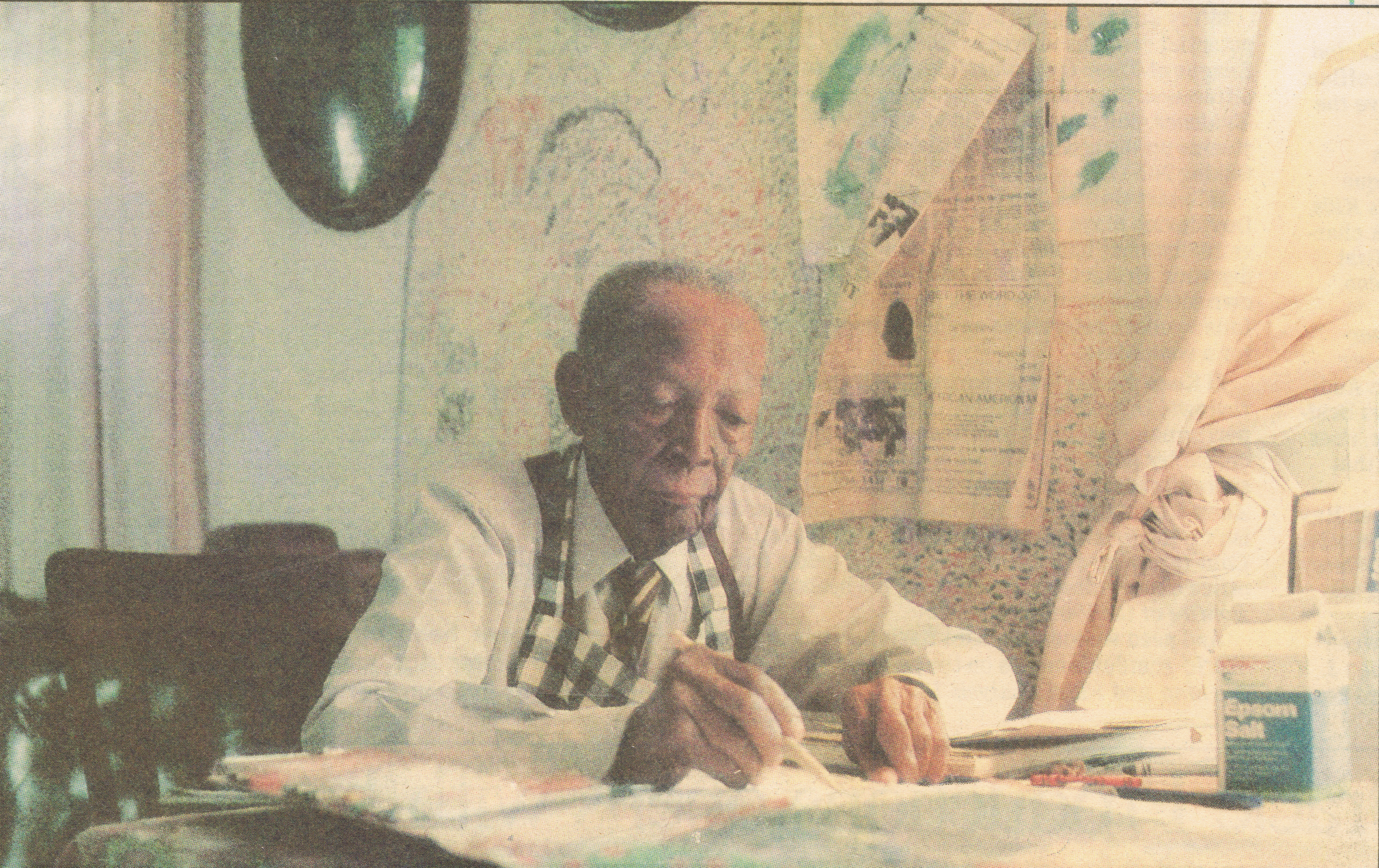 Ezekiel Gibbs Newspaper Photo