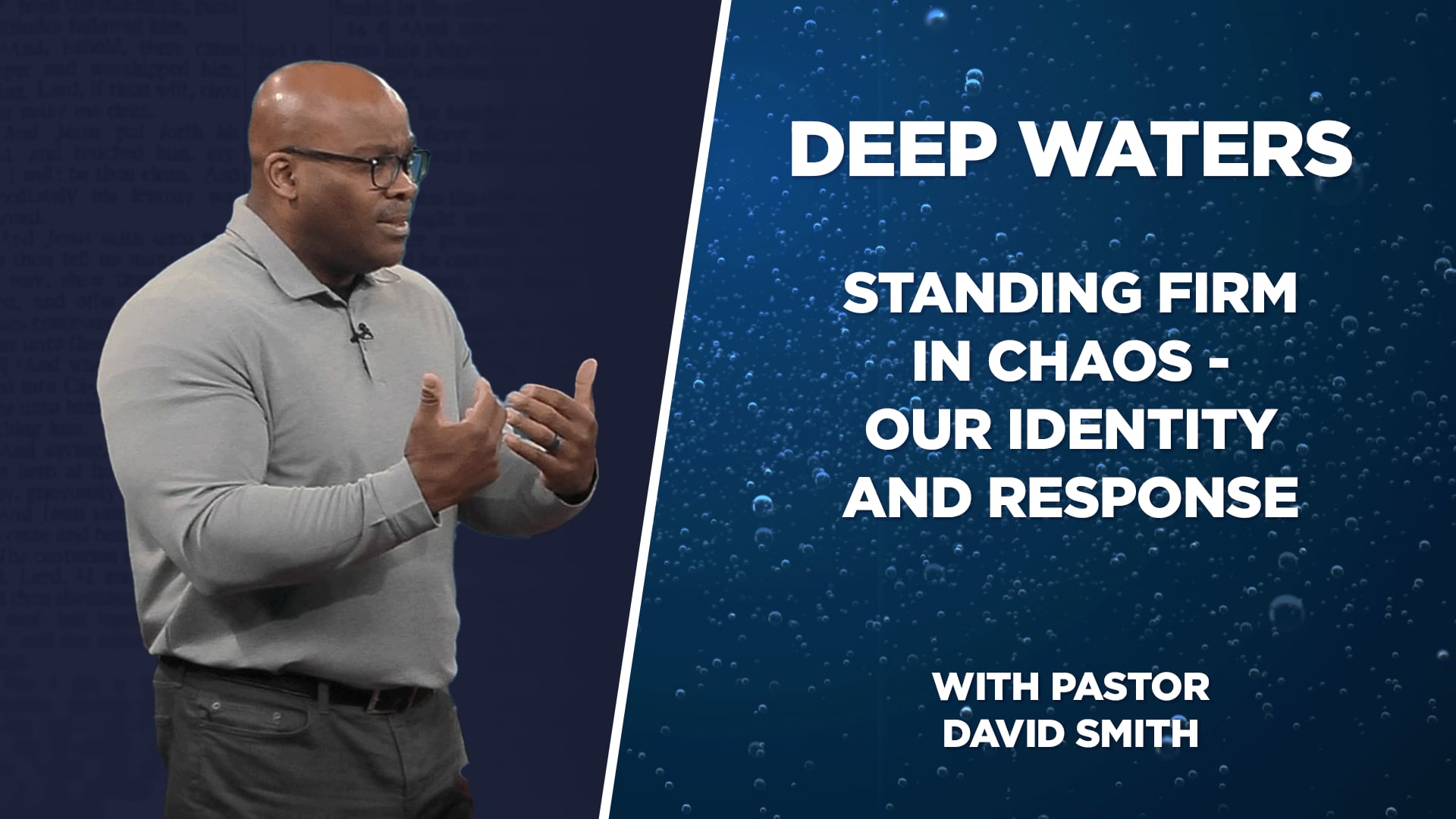 Standing Firm in Chaos - Our Identity and Response