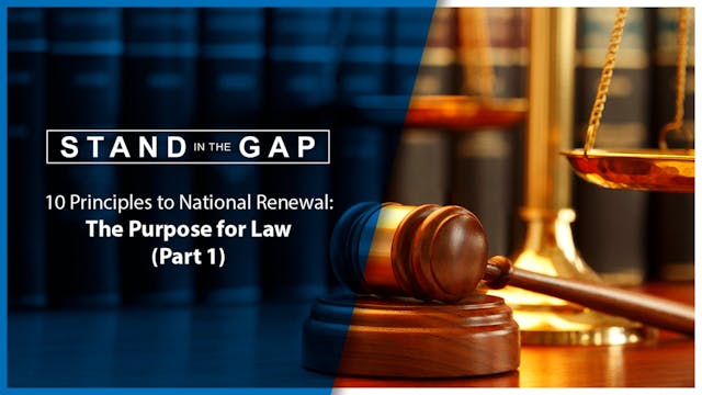 Purpose For Law (Part 1) : Stand in t...