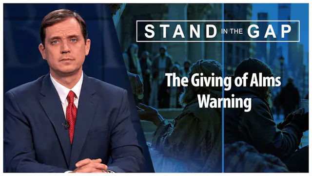 The Giving of Alms Warning