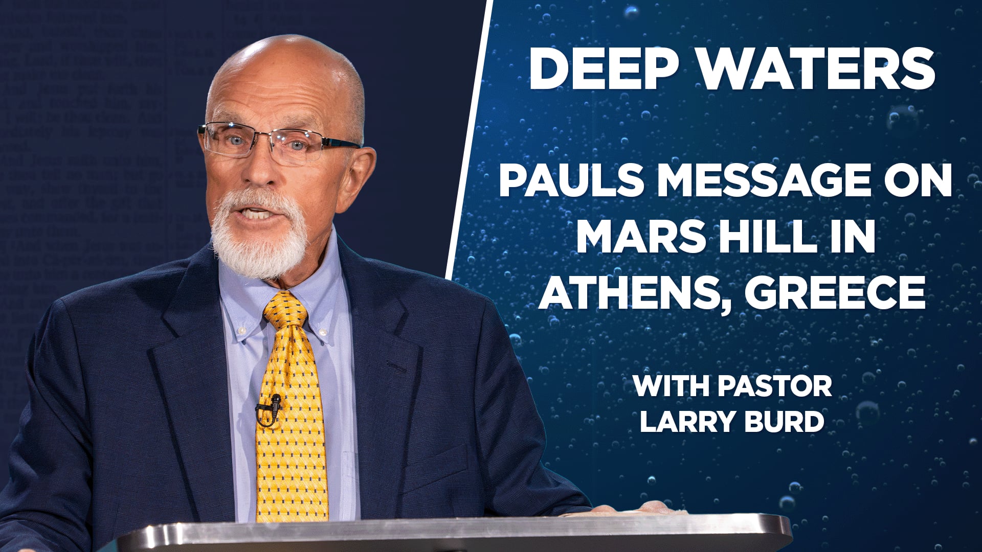 Paul's Message on Mars Hill in Athens, Greece