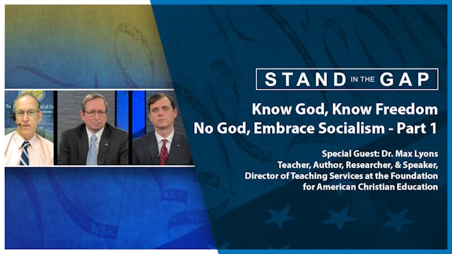 Stand in the Gap: Know God, Know Free...