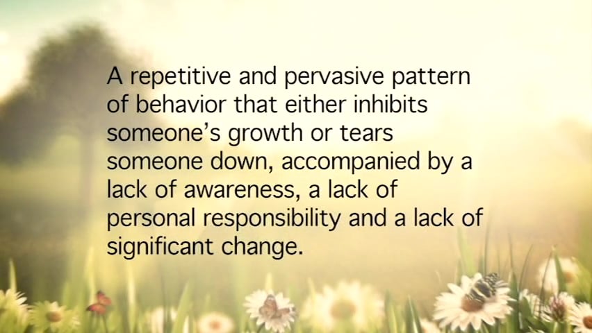 Emotionally Destructive Relationships