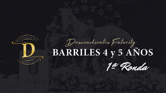 Barriles futurity 4-5 años,  1ª ronda...