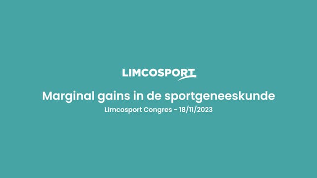 Limcosport 2023: Dr. Toon Claes -"Van het verleden naar de toekomst"​