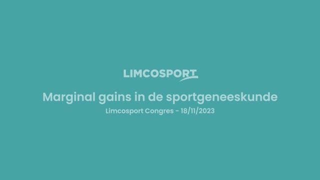 Limcosport 2023: Prof. Luc Baeyens: "Marginal gains? Zeker voor dames!"​