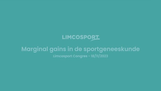 Limcosport 2023: Dr. Jan Mievis - "Arthroscopie bij de 50+ sporter kritisch bekeken“​