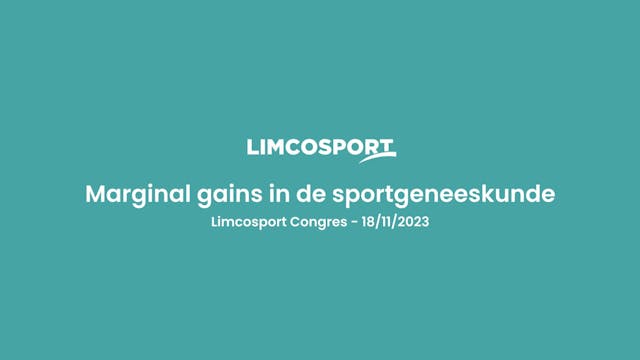 Limcosport 2023: Karolien Rector -"Voeding en supplementen bij revalidatie … waar zit de winst?"