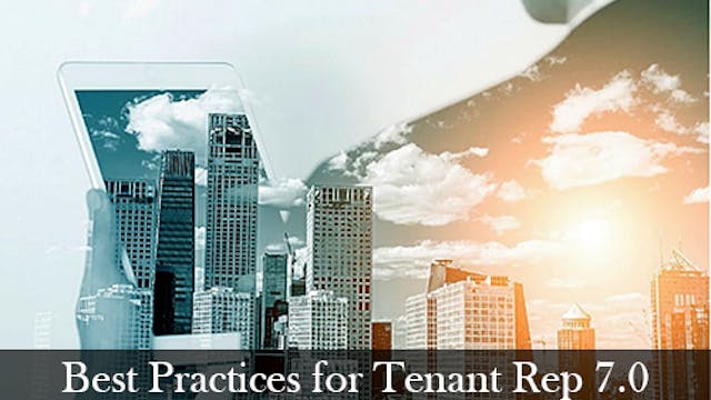 Best Practices for Tenant Rep 7.0