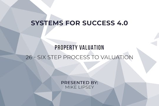 26- Six Step Process to Valuation