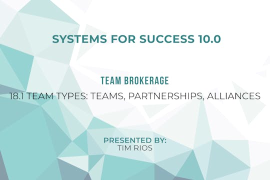 18.1 – Team Types