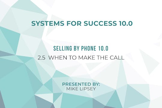 2.5_When to Make the Call