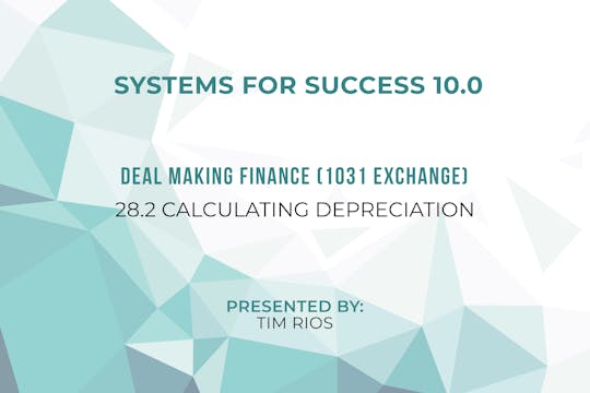 28.2 – Calculating Depreciation