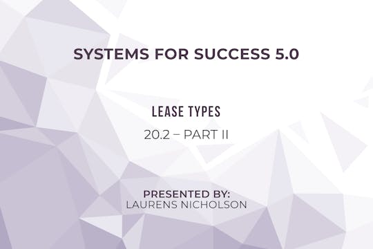20-2 - Lease Types (Part II)