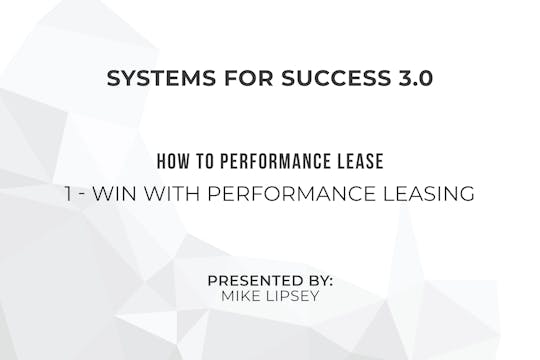 4 - Perf 1 - Win With PL SFS 3.0