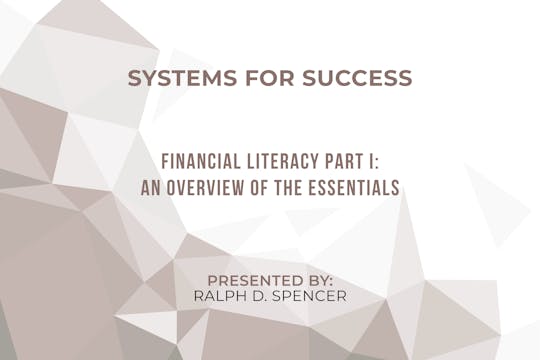 SFS_1. Financial Literacy Part I - An...