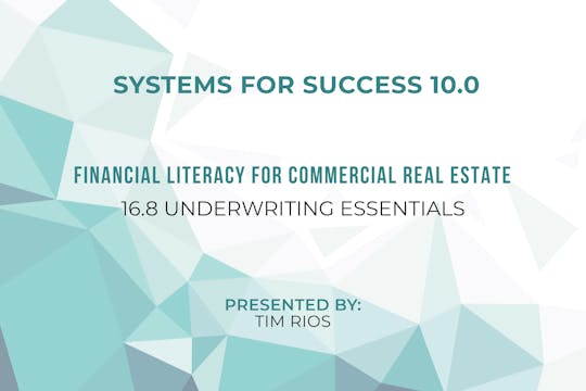 16.8_Underwriting Essentials