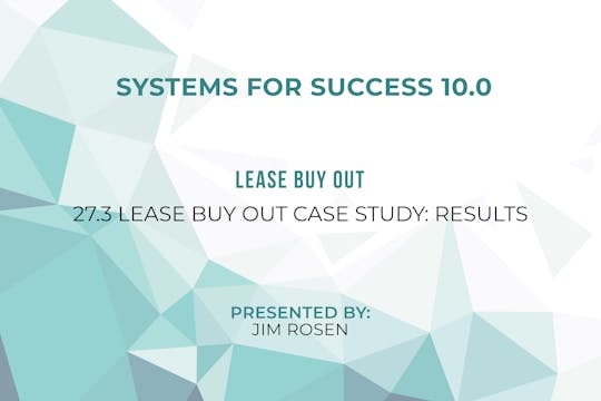 27.3 – Lease Buy Out Case Study- Results