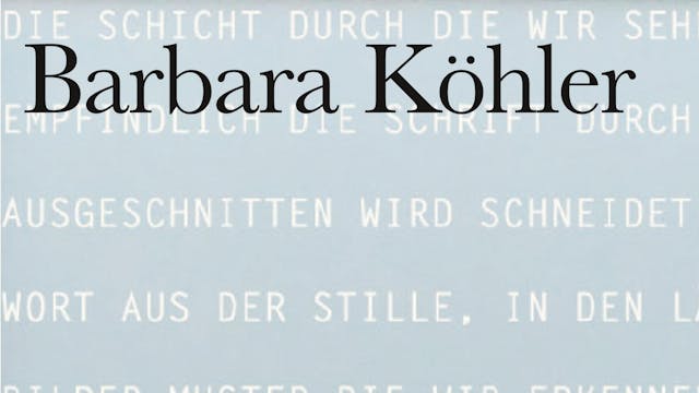 »Schriftstellen« von Barbara Köhler