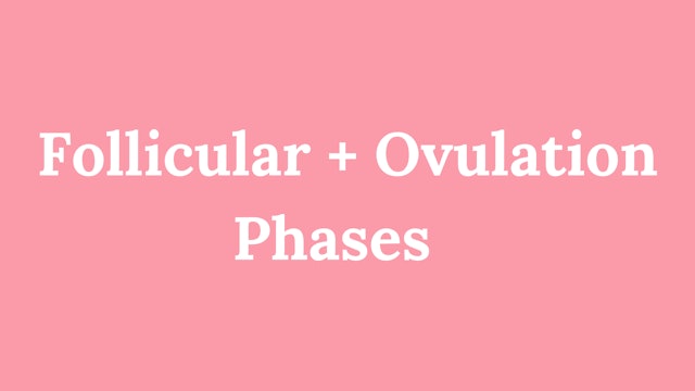 Follicular + Ovulation Phases