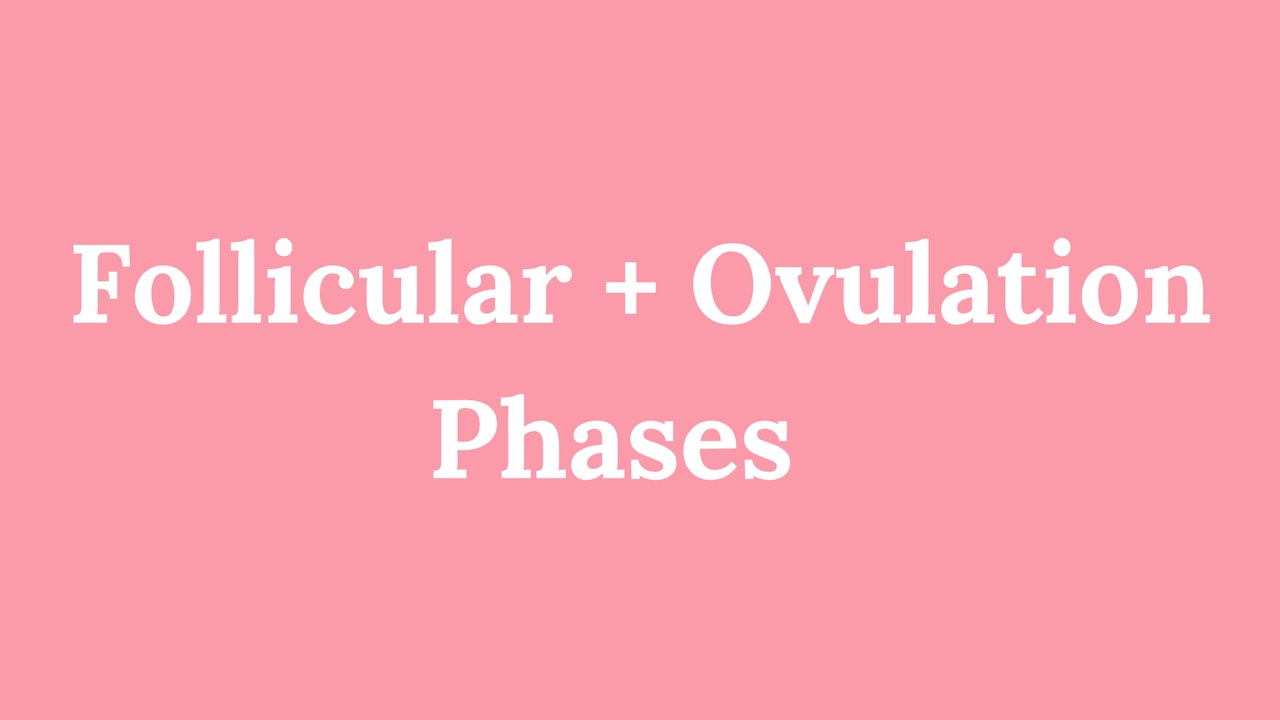 Follicular + Ovulation Phases