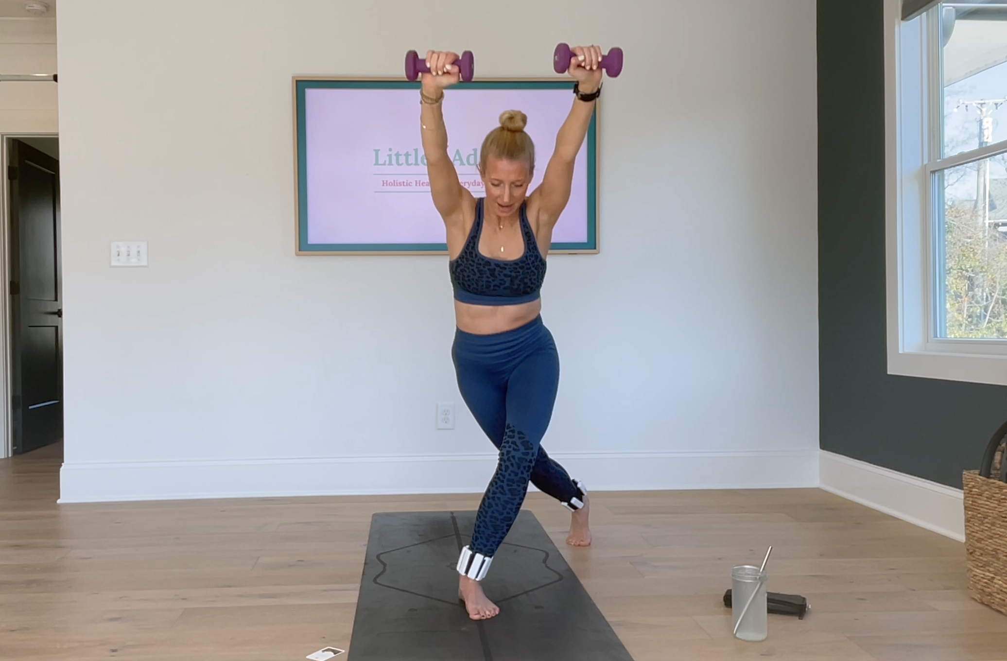 18 Min Full Body Standing Series - 1 + 3 lb weights