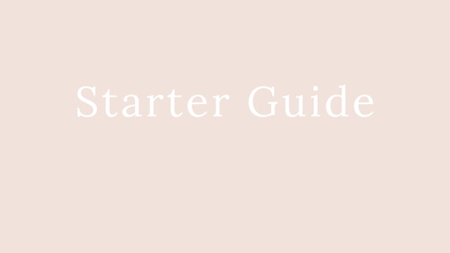 Starter Guide