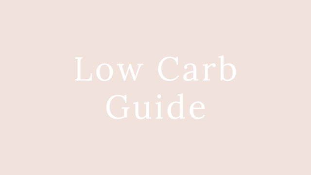 Low Carb Guide