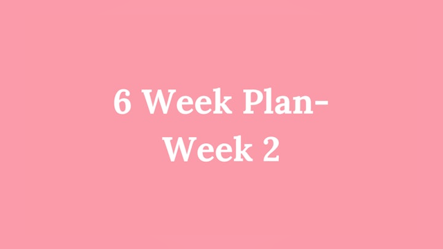 6 Week Plan - Week 2: Healthy Snacking