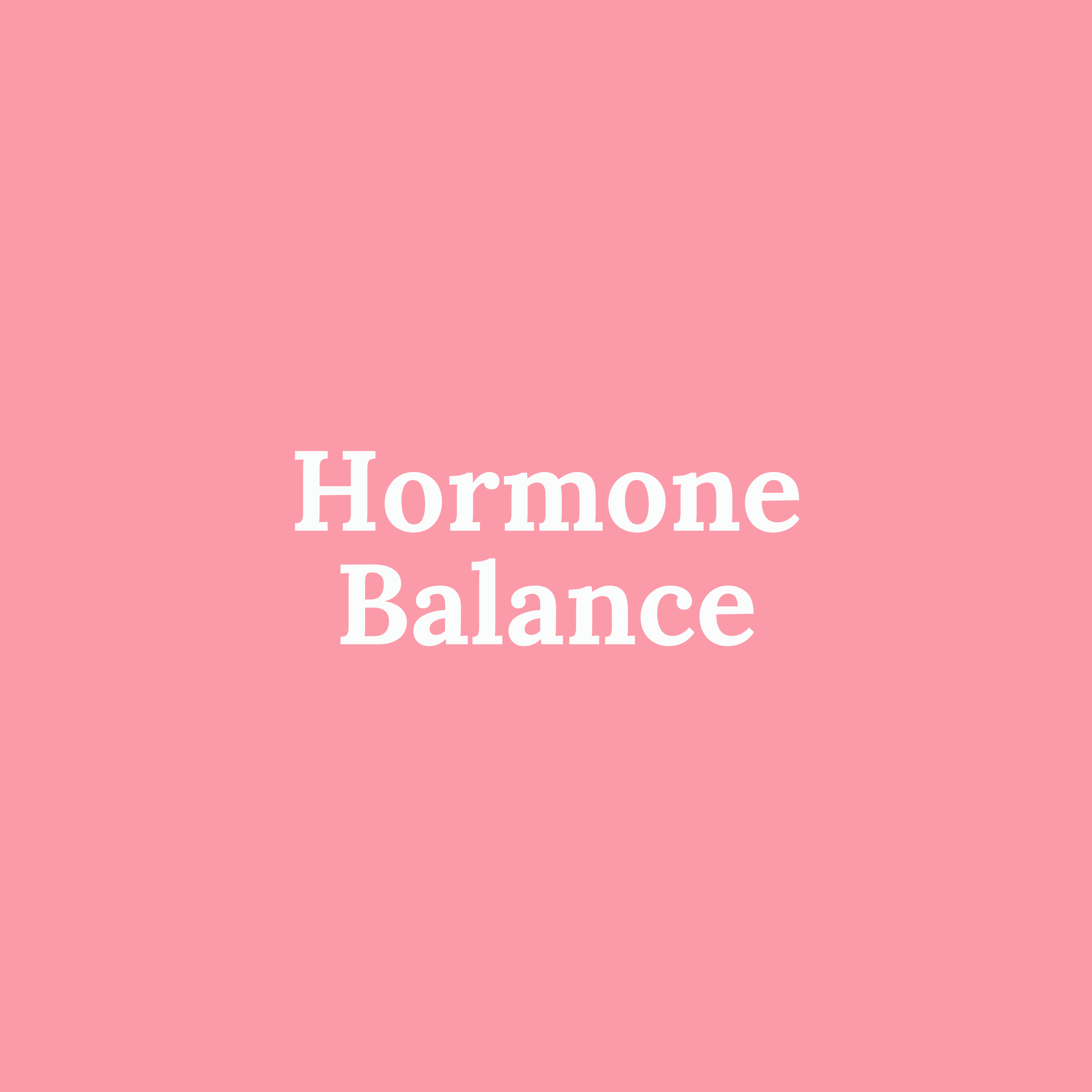 Hormone Balance Program