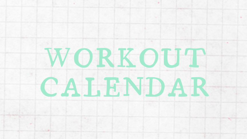Workout Calendar
