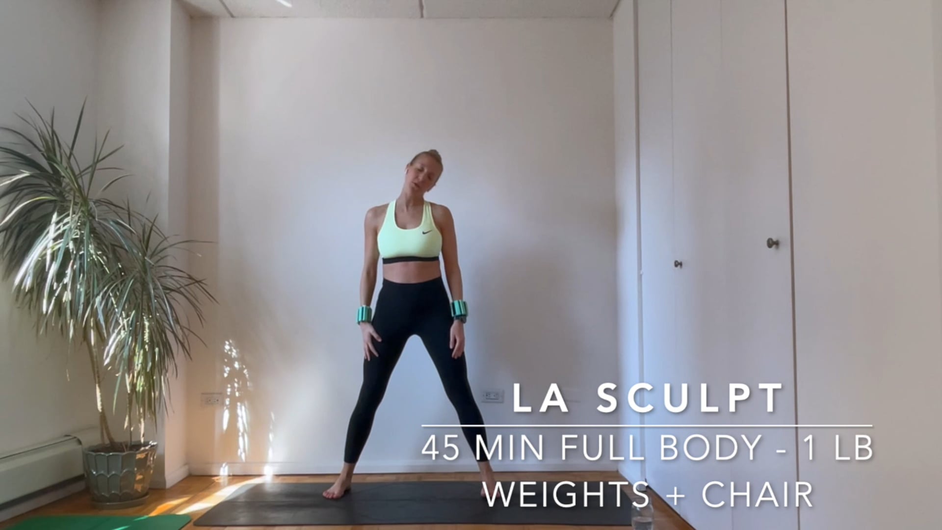 45 Min Full Body - 1 lb wrist/ankle weights + Chair (Live 3/7)