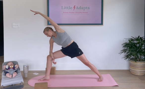 34 Min Postnatal Yoga - Optional yoga blocks